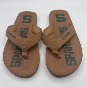 Foco Michigan State Spartans Color Pop Sandals Flip Flops Men's Size Large